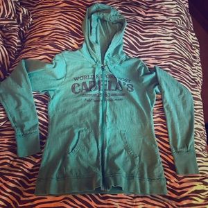 Cabelas zip up sweatshirt